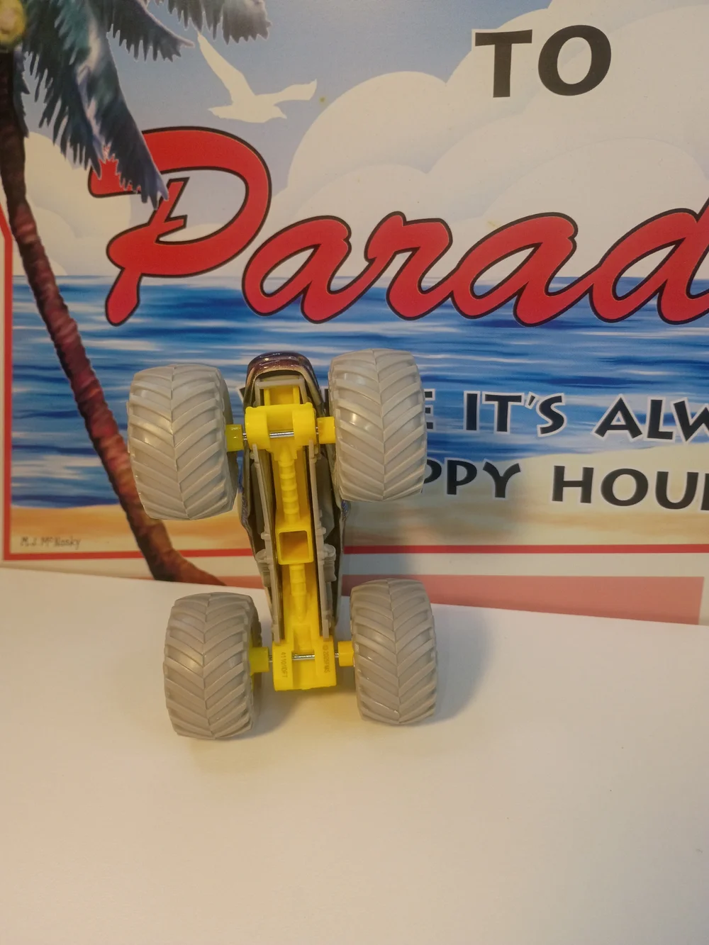 Monster Jam Tempest Speed Horse Loose 1/64 Scale Yellow Hubs Power